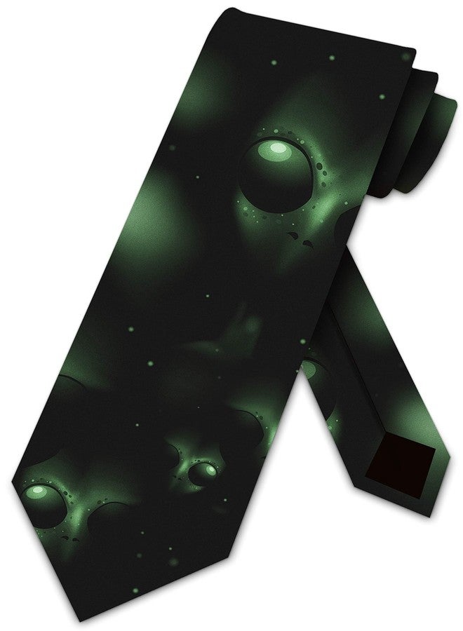 Three Rooker Space Alien Ties Mens Outer Galaxy Necktie - Image 1